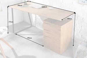 Písací stôl Studio 160cm dub optik