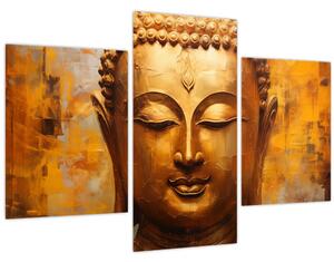 Obraz - Budha, olejomaľba (90x60 cm)