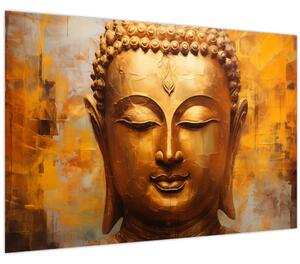 Obraz - Budha, olejomaľba (90x60 cm)