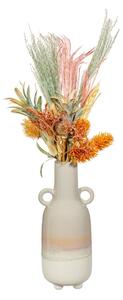 Sivá váza Sass & Belle Bohemian Home Mojave, výška 23 cm