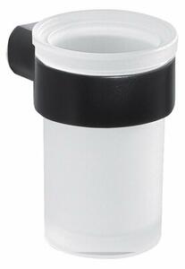 GEDY PI1014 Pirenei pohár, čierna mat/mliečne sklo