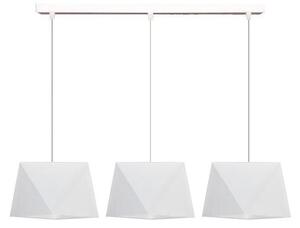 Luster na lanku DIAMENT 3xE27/60W/230V biela