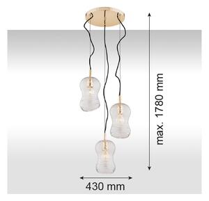 Argon 1464 - Luster na lanku CADIZ 3xE27/15W/230V