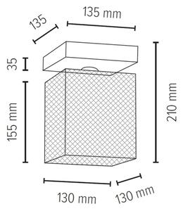 Spot-Light 8175174 - Stropné svietidlo NORMAN WOOD 1xE27/25W/230V matný dub