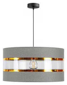 Luster na lanku LIND 1xE27/60W/230V šedá