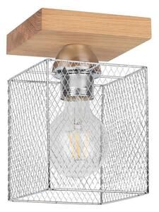 Spot-Light 8175174 - Stropné svietidlo NORMAN WOOD 1xE27/25W/230V matný dub