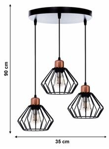 Luster na lanku PORTO 3xE27/40W/230V