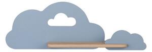 LED Detské nástenné svietidlo s poličkou CLOUD LED/5W/230V modrá