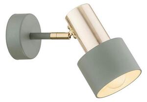 Argon 4315 - Nástenné bodové svietidlo DORIA 1xE27/15W/230V zelená/mosadz