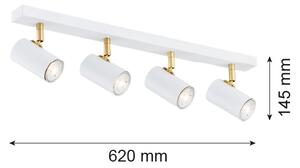 Argon 1689 - Bodové svietidlo LAGOS 4xGU10/5W/230V biela/zlatá