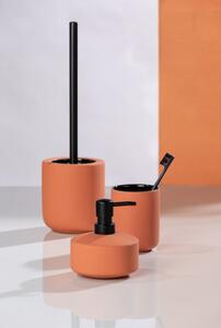 Oranžovo-čierna WC kefa Wenko Avellino