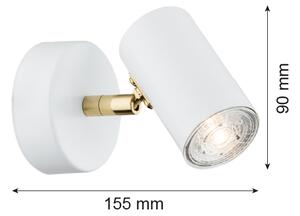 Argon 4209 - Stropné bodové svietidlo LAGOS 1xGU10/5W/230V biela/zlatá