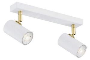 Argon 0890 - Bodové svietidlo LAGOS 2xGU10/5W/230V biela/zlatá
