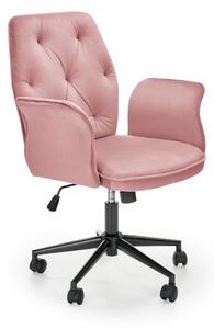 Kancelárska stolička TULIP, 65x90-100x63, ružová