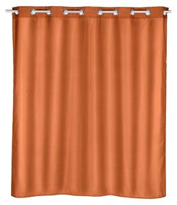 Oranžový sprchový záves Wenko Comfort, 180 x 200 cm