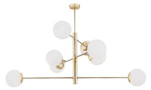 Argon 5043 - Luster na tyči CAMERON 8xE27/15W/230V mosadz