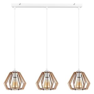 Luster na lanku BERGO 3xE27/60W/230V biela