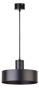 Luster na lanku RIF 1xE27/60W/230V pr. 25 cm čierna