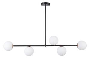 Luster na tyči GAMA 5xG9/12W/230V čierna