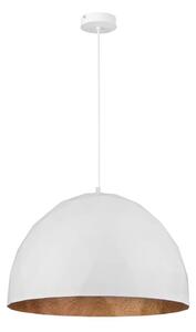 Luster na lanku DIAMENT 1xE27/60W/230V pr. 50 cm biela/medená