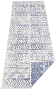 NORTHRUGS - Hanse Home koberce Kusový koberec Twin Supreme 103863 Blue / Cream – na von aj na doma - 80x150 cm