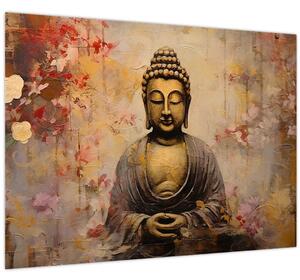 Obraz - Budha, maľba (70x50 cm)