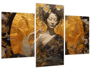 Obraz - Japonská dáma (90x60 cm)
