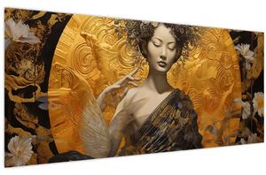 Obraz - Japonská dáma (120x50 cm)