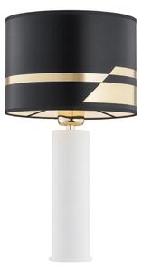 Argon 4232 - Stolná lampa ALMADA 1xE27/15W/230V čierna/biela/mosadz