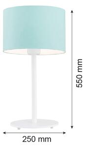 Argon 4127 - Stolná lampa MAGIC 1xE27/15W/230V tyrkysová/biela