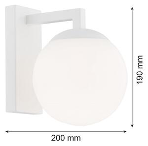 Argon 3733 - Nástenná lampa ASPEN 1xE27/15W/230V biela
