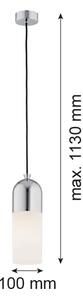 Argon 4211 - Luster na lanku BURGOS 1xE27/15W/230V lesklý chróm