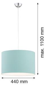 Argon 4135 - Luster na lanku MAGIC 1xE27/15W/230V tyrkysová