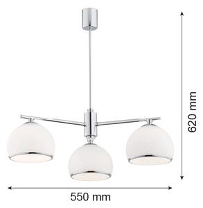 Argon 1487 - Luster na tyči MARBELLA 3xE27/15W/230V lesklý chróm