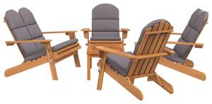 5-dielna záhradná sedacia súprava Adirondack akáciový masív