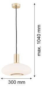 Argon 4358 - Luster na lanku SAGUNTO 1xE27/15W/230V pr. 30 cm mosadz