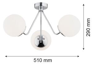 Argon 1477 - Prisadený luster TOMAR 3xE27/15W/230V lesklý chróm