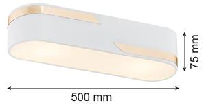 Argon 6003 - Stropné svietidlo TONI 3xE27/15W/230V biela/zlatá
