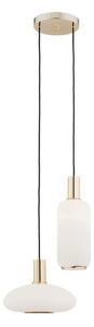 Argon 0896 - Luster na lanku SAGUNTO 2xE27/15W/230V mosadz