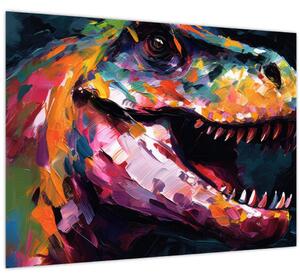 Obraz - Dinosaurus, maľba (70x50 cm)