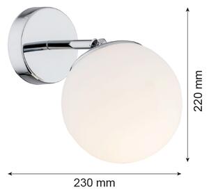 Argon 3988 - Nástenná lampa SATELITE 1xE27/15W/230V lesklý chróm