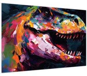 Obraz - Dinosaurus, maľba (90x60 cm)