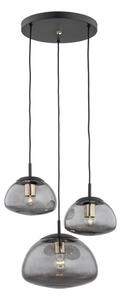 Argon 1493 - Luster na lanku TRINI 3xE27/15W/230V čierna