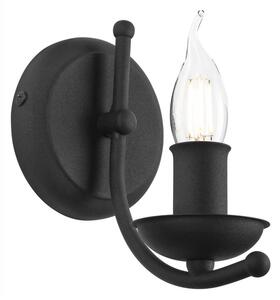 Nástenná lampa LUCY 1xE14/60W/230V čierna