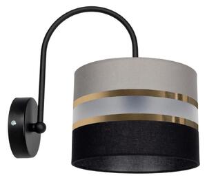 Nástenné svietidlo CORAL 1xE27/60W/230V čierna/šedá
