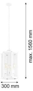 Argon 1251 - Luster na reťazi BODRUM 3xE27/15W/230V biela