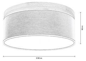 Spot-Light 4993874 - Stropné svietidlo BOHO 2xE27/25W/230V dub 38 cm