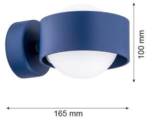 Argon 8061 - Nástenné svietidlo MASSIMO PLUS 1xG9/6W/230V modrá