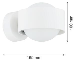 Argon 8057 - Nástenné svietidlo MASSIMO PLUS 1xG9/6W/230V biela