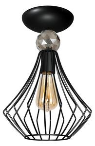 Prisadený luster JEWEL 1xE27/60W/230V čierna